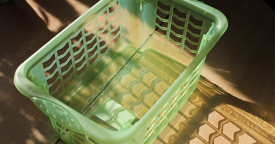 Empty laundry basket